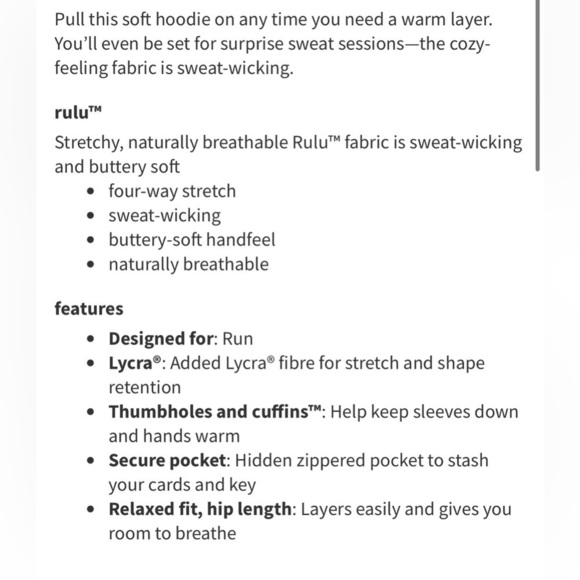 Lululemon Lead the Pack Hoodie in Black Cherry - Picture 13 of 13